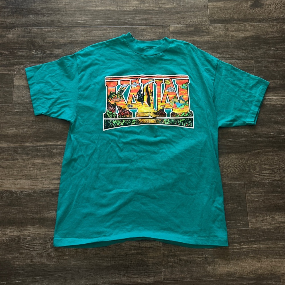Vintage vtg 90s Hawaii kauai T shirt single stitch XL